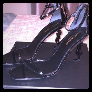 COPY - Authentic Ysl Black opyum heel sz 40.5, wo…